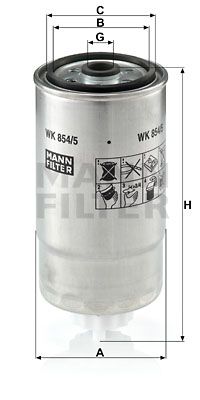 WK 854/5 MANN-FILTER Фільтр палива