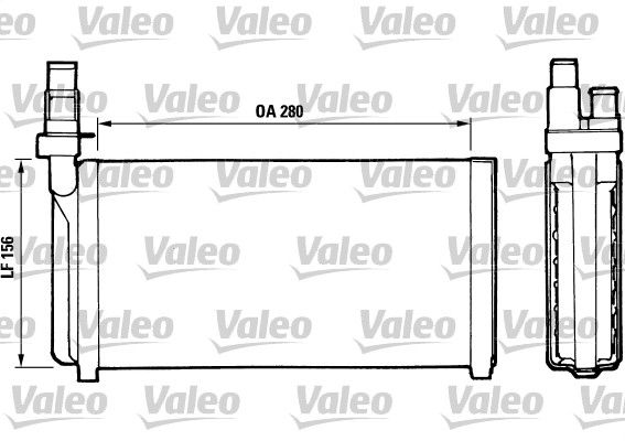 811066 VALEO Теплообмінник, система опалення салону