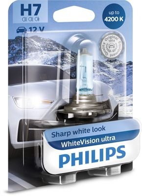 12972WVUB1 PHILIPS Галогенова лампа Philips Whitevision Ultra 12V H7 55W