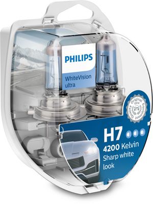 12972WVUSM PHILIPS Галогенова лампа Philips Whitevision Ultra 12V H7 55W