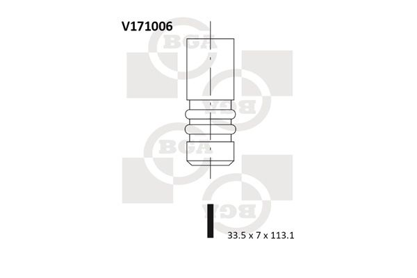V171006 BGA Впускний клапан