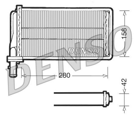 DRR01001 DENSO Теплообмінник, система опалення салону