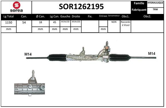 SOR1262195 STARTCAR Рульовий механізм