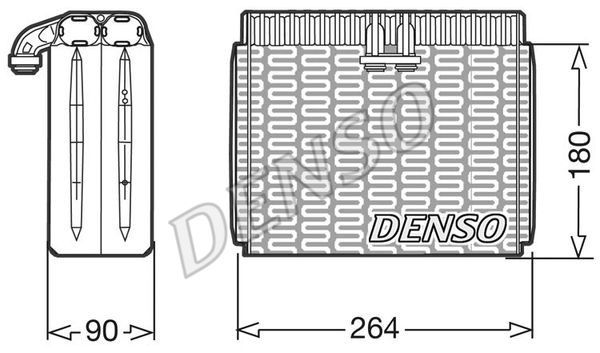 DEV01010 DENSO Випарник, система кондиціонування повітря